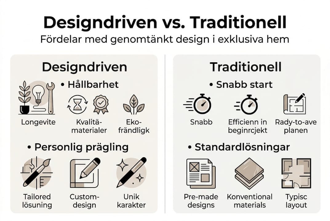 En infograf visar på fördelarna med två olika sätt att renovera