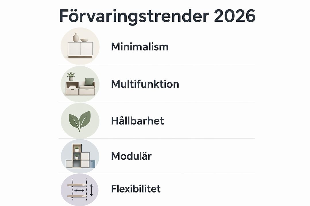 Infografik som visar de hetaste lagringstrenderna 2026