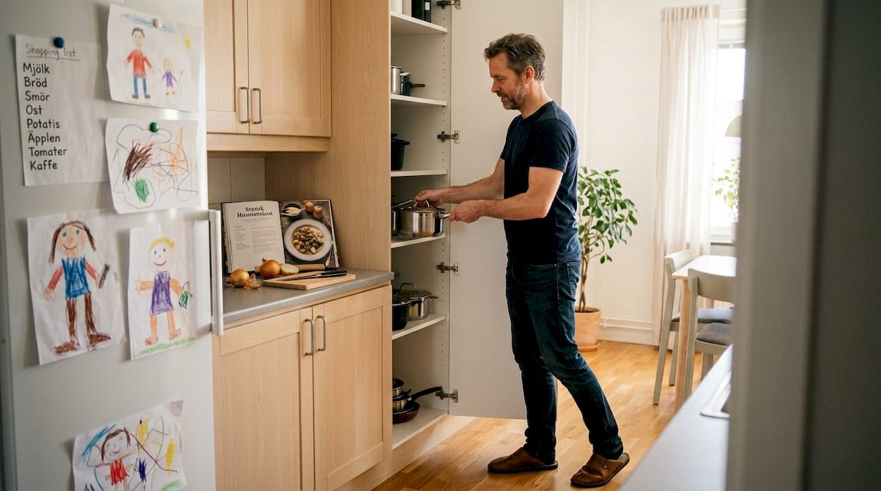 I köket gäller det att vara smart med förvaringen.