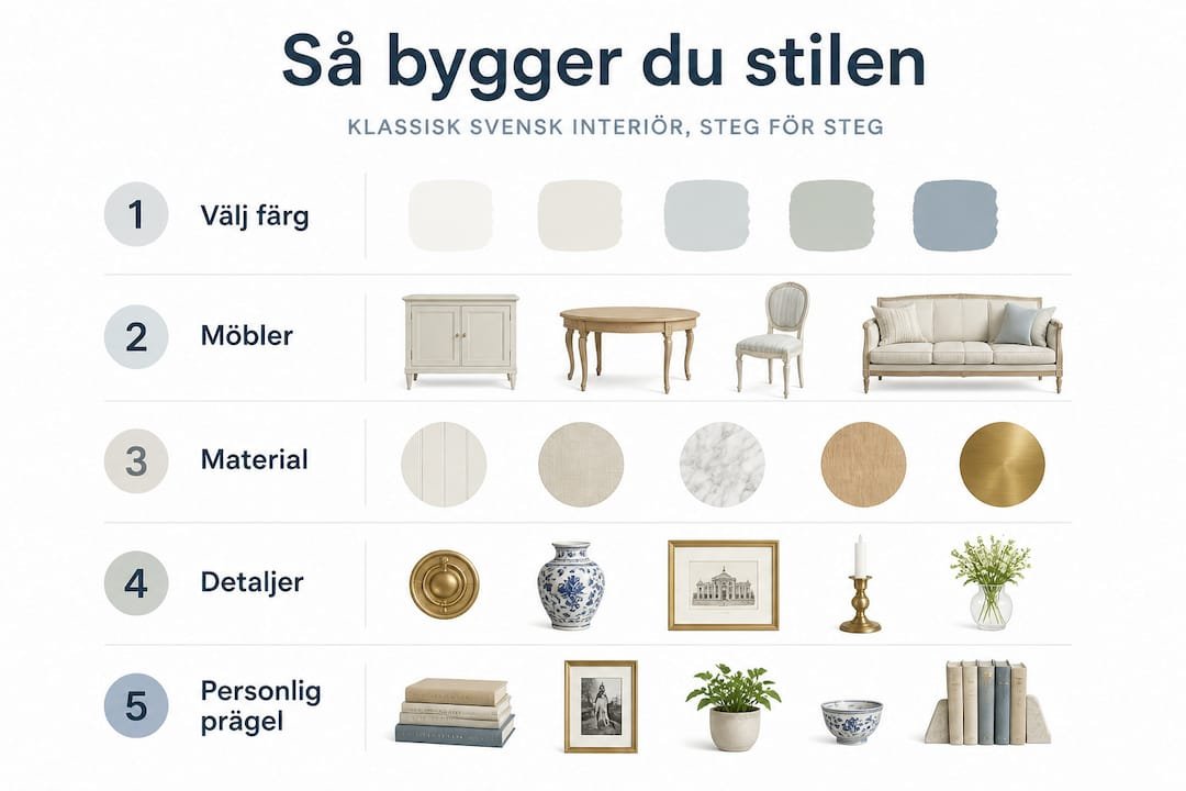 Så skapar du klassisk svensk inredning – steg för steg